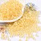 6/0 Glass Seed Beads, Inside Colours, Round, Transparent Colours Rainbow, Gold, 4x3mm, Hole: 1.2mm, about 6925pcs/pound