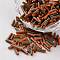 Opaque Colours Seep Glass Bugle Beads, Coral, 6~7x2mm, Hole: 0.5mm, about 12000pcs/450g