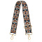 Ethnic Style Embroidered Adjustable Strap Accessory, Saddle Brown, 130x5cm