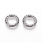 304 Stainless Steel Spring Gate Rings, O Rings, Antique Silver, 18x3.5mm, Inner Diameter: 12mm