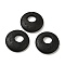 Natural Lava Rock Pendants, Donut/Pi Disc Charms, 32~33x4.5~5.5mm