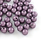 Spray Painted Acrylic Beads, Miracle Beads, Round, Bead in Bead, Medium Orchid, 12mm, Hole: 2mm, about 560pcs/500g