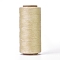 Waxed Polyester Cord, Micro Macrame Cord, Waxed Sewing Thread, Flat, Cornsilk, 0.8mm, about 284.33 yards(260m)/roll