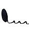 12.5 Yards Double Face Velvet Ribbon, for Bow Making, Gift Wrapping, Black, 3/8 inch(10mm)