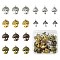 30Pcs 6 Styles Tibetan Style Alloy Mushroom Pendants, Cadmium Free & Nickel Free & Lead Free, Mixed Color, 20~26x14~19x3~5.4mm, Hole: 1.8~2.2mm, 5pcs/styles
