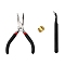 3Pcs Jewelry Tool Sets, for buckling, open and close jump rings, Including  Needle Nose Plier, Tweezer and jump ring opener 
, Mixed Color, 1pc/style