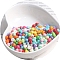 Macaron Baking Paint Glass Seed Beads, Fringe Teardrop Beads, Mixed Color, 5mm, 10g/Set