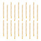 20Pcs 304 Stainless Steel Curb Chain Extender, End Chains with Teardrop Chain Tabs, Golden, 55~63x3mm
