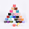 Faux Suede Cord, Faux Suede Lace, Mixed Color, 3x1.5mm, about 5.46 yards(5m)/roll, 30rolls/bag