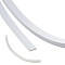 Iron Boning, with PVC Tube, Wedding Clothes Accessories, for Crinoline Making, White, Tube: 100x10mm, Boning: 10x0.5mm, 5m
