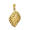 304 Stainless Steel Pendants, Golden, Rhombus, 31x18.5x4.5mm, Hole: 6.5x3.5mm