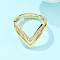 Adjustable Brass Micro Pave Clear Cubic Zirconia Finger Rings, Nickel Free, Real 16K Gold Plated, Inner Diameter: 17mm
