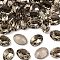 Preciosa® MAXIMA Crystal Fancy Stones, Czech Crystal, 435 12 601 Oval, Dura Foiling, 40010 Black Diamond, 14x10mm