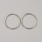Alloy Underwear Strap Adjustment Buckles, Bra Slider Hoop, Round Ring, Platinum, 27.5x1.5mm, Inner Diameter: 24.5mm