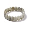 Natural Labradorite Oval Beaded Stretch Bracelet, Gemstone Jewelry for Women, Inner Diameter: 2-1/8 inch(5.4~5.5cm)