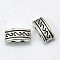 Tibetan Style Multi-Strand Links, Two Hole Carrier Beads, Rectangle, Cadmium Free & Lead Free, Antique Silver, 5x10x4mm, Hole: 1.5mm