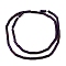 Electroplated Natural Lava Rock Beads Strands, Column, Purple Plated, 9x3mm, Hole: 1mm, about 43pcs/strand, 15.75''(40cm)