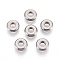Non-Tarnish 304 Stainless Steel Spacer Beads, Flat Round, Stainless Steel Color, 8x2mm, Hole: 3.5mm.