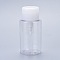 Vacuum Lotion PET Plastic Push Down Empty Lockable Pump Dispenser Bottle, Refillable Bottles, for Nail Polish and Makeup Remover, Clear, 12.6cm, Capacity: 200ml(6.76 fl. oz)