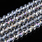 Electroplate Transparent Glass Beads Strands, AB Color Plated, Round, Clear AB, 4~4.5mm, Hole: 0.8mm, about 97~99pcs/strand, 14.76 inch~14.96 inch(37.5~38cm)