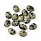Natural Dalmatian Jasper Cabochons, Oval, 8~8.5x6~6.5x2.5~3.5mm