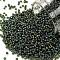TOHO Round Seed Beads, Japanese Seed Beads, (180F) Transparent AB Frost Olivine, 15/0, 1.5mm, Hole: 0.7mm, about 3000pcs/bottle, 10g/bottle