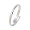 Non-Tarnish 304 Stainless Steel Plain Band Rings, Open Cuff Ring for Women, Stainless Steel Color, Inner Diameter: 18mm