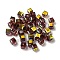 Electroplate Glass Beads, Faceted, Cube, Dark Red, 5.5x5.5x5.5mm, Hole: 1.6mm , 100pcs/bag