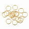 304 Stainless Steel Jump Rings, Open Jump Rings, Golden, 18 Gauge, 12x1mm, Inner Diameter: 10mm