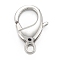 Non-Tarnish 304 Stainless Steel Lobster Claw Clasps, Parrot Trigger Clasps, Stainless Steel Color, 25x16.5x5mm, Hole: 3mm