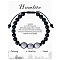 Natural Howlite Beaded Bracelet with 8mm Matte Stone