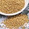 MIYUKI Delica Beads, Cylinder, Japanese Seed Beads, 11/0, (DB0331) Matte 24kt Gold Plated, 1.3x1.6mm, Hole: 0.8mm, about 20000pcs/bag, 100g/bag