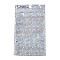 Glitter Holographic Star Plastic Packaging Yin-yang Zip Lock Bags, Top Self Seal Pouches, Rectangle, Silver, 15x10.5x0.01cm, Unilateral Thickness: 2.5 Mil(0.065mm)