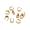 304 Stainless Steel Snap On Bails, Ion Plating(IP) , Real 18K Gold Plated, 6.5x3.5mm