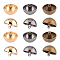 UNICRAFTALE about 30pcs 3 Colors 23mm Alloy Sewing Buttons Half Round Shank Blazer Buttons Mixed Color Sport Woolen Coats Buttons for Sewing Coats Suits Blazers
