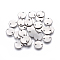 Tarnish Resistant 201 Stainless Steel Links connectors, Flat Round, Stainless Steel Color, 10x1mm, Hole: 1.4mm