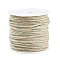 Cotton Braid Thread, with Spool, Round, Honeydew, 1.2mm, about 21.87 Yards(20m)/Roll