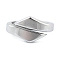 Non-Tarnish 304 Stainless Steel Slide Charms, for Leather Cord Bracelets Making, Ring, Stainless Steel Color, 9x17x9mm, Hole: 13x6mm