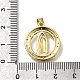 Латунные микро проложить кубического циркония подвески KK-C090-35G-08-3