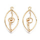 Сеттинги для кулона (стразов) из латуни  KK-S356-418-NF-1