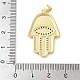 Латунные микро проложить кубического циркония подвески KK-K298-54G-3