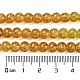 Окрашенного распылением треск стеклянные бусы нити DGLA-C002-6mm-11-5