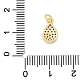 Латунные микро проложить кубического циркония подвески KK-U056-09G-3