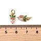 Латунные микро проложить кубического циркония подвески ZIRC-H119-06G-02-3