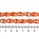 Прозрачные стеклянные бусины гальваническим пряди EGLA-N013-T4mm-B09-4
