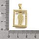 Латунные микро проложить кубического циркония подвески KK-Q066-35G-3