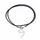 Воском хлопка ожерелье шнура материалы MAK-S032-1.5mm-B01-3