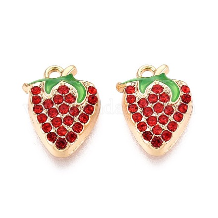 Rhinestone сплава и эмали подвески PALLOY-T092-42G-02-1