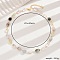 Vintage Brass & Nuggets Stone Lock Collar Link Necklace for Women, Versatile and Elegant, Golden, 16.14 inch(41cm)