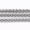 Tarnish Resistant 304 Stainless Steel Venetian Chains/Box Chains, Unwelded, with Spool, Stainless Steel Color, 1.5x1.5mm, about 32.8 Feet(10m)/roll